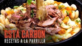 Chamorro de puerco con alubias  Está Carbón [upl. by Fleeta]