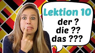 GERMAN LESSON 10 Awesome Hints on how to Guess German Articles 😎😎 [upl. by Rosemari389]