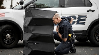 Bulletproof origami folding Kevlar shield designed by BYU mechanical engineers [upl. by Sacken767]