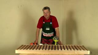 How To Build A DIY Slatted Shelving Unit  DIY At Bunnings [upl. by Terle315]