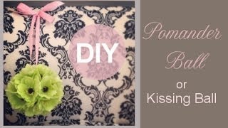 How to make a Silk Flower Pomander Ball Kissing Ball  Guest Florist Tracy [upl. by Kathye]