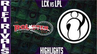 KT vs IG Highlights Game 1 Final  Rift Rivals 2018 LCK vs LPL  KT Rolster vs Invictus Gaming [upl. by Nylrem447]