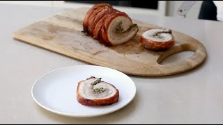 How to get crispy crackling on your Rosemary amp Sage Porchetta [upl. by Snapp]