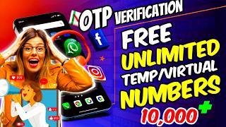 Receive SMS Online For Free  How to Get Unlimited SMS Verification Codes 2024  OTP Verification [upl. by Hollander742]