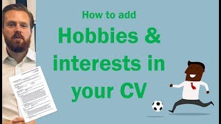 CV hobbies and interests  Should you add them And how [upl. by Sisi]