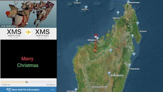 R3DN053 Santa Claus Sleigh On Flightradar24 HOHOHO [upl. by Yramliw521]