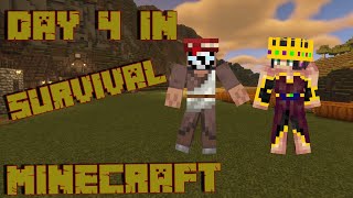 Day 4 in Minecraft Farming and a new neighbor Episode6 minecraft [upl. by Aicirtam]