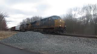 CSX Small train going through Doylestown Ohio on January 14 2023 [upl. by Hannon921]