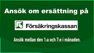 Att söka ersättning på försäkringskassan [upl. by Relyhs]