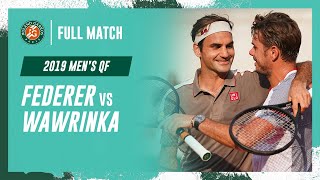 Federer vs Wawrinka 2019 Mens quarterfinal Full Match  RolandGarros [upl. by Akoyn178]