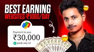 Earn 1000Day 🤯  Best Earning Websites Without Investment 💸  Earn Money Online  Techy Ravish 🔥 [upl. by Eeslek]