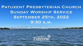 September 25th 2022 Sunday Worship Service 930 am [upl. by Lennod]