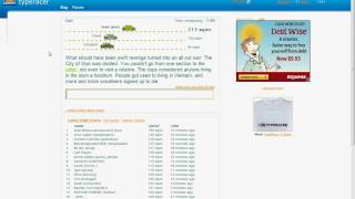 212 wpm race on TypeRacer [upl. by Holsworth373]