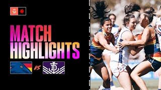 Adelaide v Fremantle Highlights  Round 7 S7  AFLW [upl. by Anigroeg]