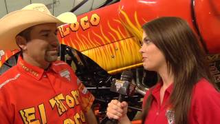 Monster Jam  El Toro Loco Monster Truck Driver Marc McDonald in Minneapolis [upl. by Ahsauqal]