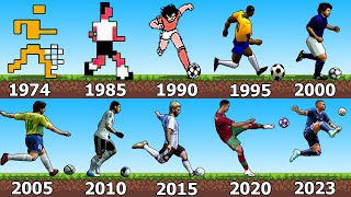 SOCCERFOOTBALL VIDEO GAMES EVOLUTION 1974  2023 [upl. by Ansilme538]