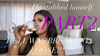 STORYTIME pt2He stabbed himself so I can go to jail 😭ROAD TO 1K [upl. by Lanette]