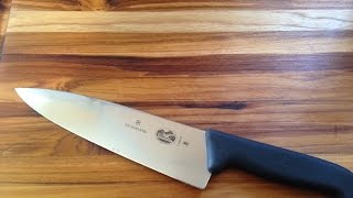 Product Review of Victorinox 8quot Chefs Knife and a Word of Caution [upl. by Linis]