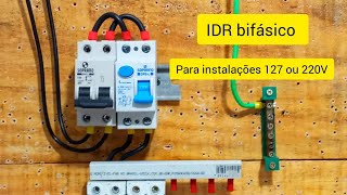 IDR bifásico para ligações 127V ou 220V [upl. by Yekcaj]