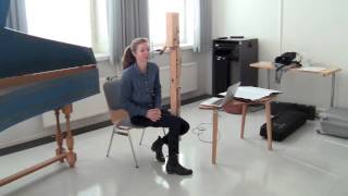 Anna Petrini demonstrates the contrabass recorder [upl. by Warfore]