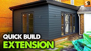 Timber Frame Single Storey Extension  Quick Build [upl. by Enirol]