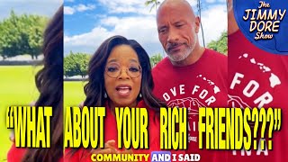 Internet SCORCHES Oprah amp The Rock Over Maui Charity Appeal [upl. by Piefer]