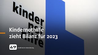 STUDIO 47 live  KINDERNOTHILFE ZIEHT BILANZ FÜR 2023 [upl. by Arahs]