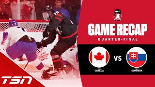 Canada vs Slovakia  2023 World Juniors Highlights [upl. by Burnight725]