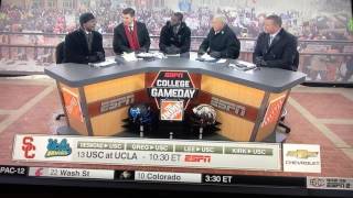 College Gameday picks week 12 11192016 [upl. by Kamaria542]