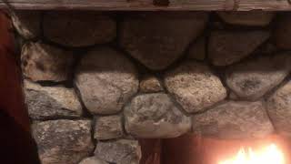 Fieldstone Fireplace HD 1080p [upl. by Ellainad831]