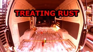 The HIace VAN LIFE Part 1 Treating rust and floor instillation [upl. by Stoneham743]