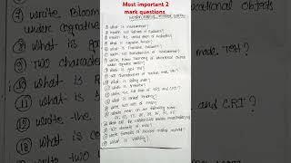 BA Education pass most important 2mark questions exam important [upl. by Blatt]