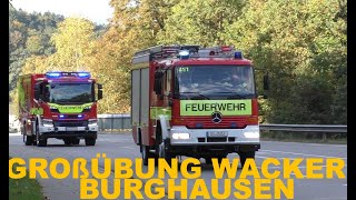 Werkfeuerwehr Feuerwehr Rettungsdienst Katastrophenschutz Großübung Wacker Chemie Burhausen 2023 [upl. by Shewmaker]