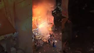 Crakers shop fire in Boggula Kunta Abids HyderabadParas fireworks near Taza kitchen Abids [upl. by Reddy]