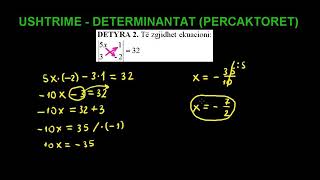 12 Matematika Klasa 12 Mesimi 12 Ushtrime Determinantat përcaktorët [upl. by Sugirdor]