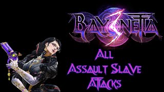 Bayonetta 3  All Assault Slave Attacks on Floccus Bayonetta [upl. by Beattie42]