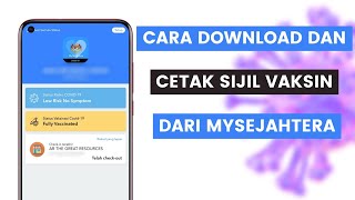 Cara Download Dan Cetak Sijil Vaksin COVID19 Eksport Dalam Bentuk PDF Untuk Print Dari MySejahtera [upl. by Flemming426]