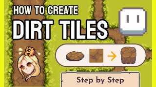 Pixel Art Dirt Tile Tutorial  Here is How I Design My Tile Sets StepbyStep [upl. by Sucramel]