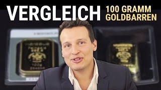 Gold kaufen  Heraeus 100 g Goldbarren im Vergleich GOLD [upl. by Averir]