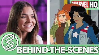 Behind the Scenes of quotStay Truequot with Gabi Sklar  Marvel Rising Secret Warriors  FEATURETTE [upl. by Abeu]