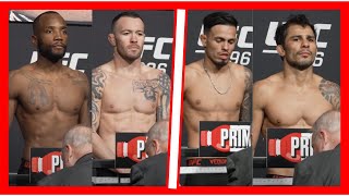 UFC 296 PESAGEM LEON EDWARDS VS COLLBY COVINGTON [upl. by Glad]