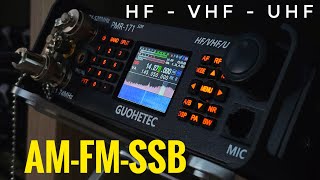 GUOHETEC PMR171 HFVHFUHF ALL MODE SDR Transceiver 100kHz to 2GHz [upl. by Onfroi]