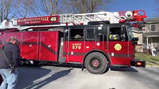 Washingtonville responded for a structure fire on scene footage [upl. by Ahon824]