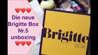 DIE neue Brigitte Box September 2018 Nr 5 unboxing mega tolle Produkte [upl. by Ray74]