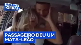 Reportagem do Dia Câmera em carro flagra motorista de aplicativo sendo agredida por passageiro [upl. by Irish]