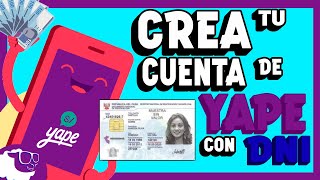 Como crear un a cuenta YAPE con DNI  2024 [upl. by Trillbee]