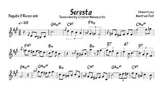 Paquito DRivera  Seresta transcription [upl. by Yssenhguahs322]