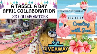 atasseladay Collab amp Giveaway Alert Rose Fabric Beaded Tassel Key Ring  Creating with Jovi [upl. by Andres]