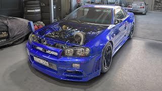 1600HP Skyline GTR MENTAL Ride Along in Australia 36L RB BUILD [upl. by Eicram]