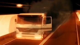 Mont Blanc tunnel fire  Animation [upl. by Adiesirb]